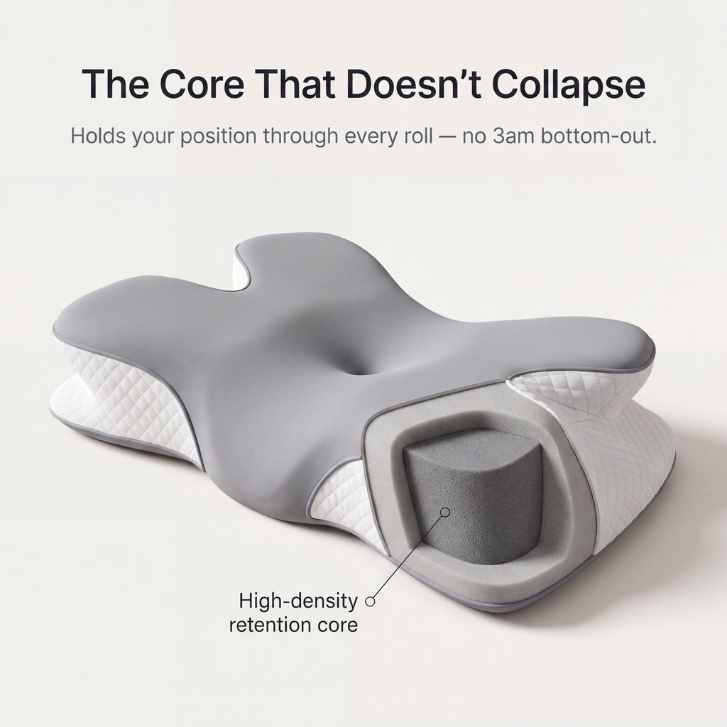The core that doesn't collapse — high-density retention core cutaway